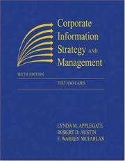 Corporate information strategy and management : text and cases