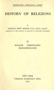 History of religions by George Foot Moore