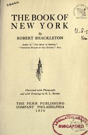 The book of New York by Shackleton, Robert