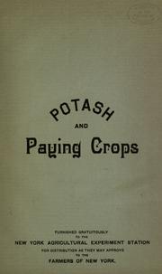 Potash and paying crops by German Kali Work, New York.