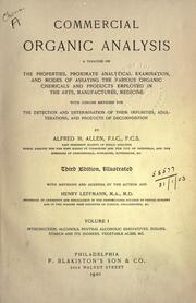 Cover of: Commercial organic analysis by Alfred Henry Allen