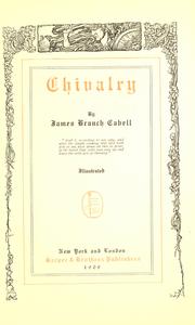 Cover of: Chivalry by James Branch Cabell