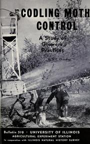 Cover of: Codling moth control by S. C. Chandler