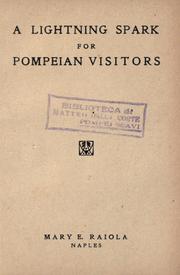 Cover of: A lightning spark for Pompeian visitors by Vittorio Macchioro