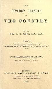 Cover of: The common objects of the country