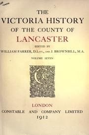 The Victoria history of the county of Lancaster