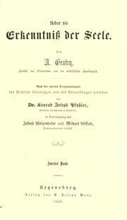 Cover of: Ueber die Erkenntniss der Seele by Auguste Joseph Alphonse Gratry