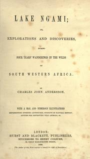 Lake Ngami, or, Explorations and discoveries during four years' wanderings in the wilds of South Western Africa by Charles John Andersson