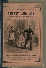 Cover of: Dombey and son [in three acts] by John Brougham
