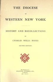 Cover of: The Diocese of Western New York by Charles Wells Hayes