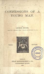 Cover of: Confessions of a young man.