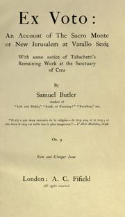 Ex voto by Samuel Butler