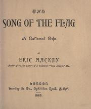 Cover of: The song of the flag, a national ode.