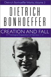 Cover of: Creation and Fall by Dietrich Bonhoeffer