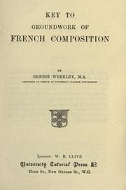 Cover of: Key to Groundwork of French Composition