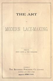 Cover of: The art of modern lace-making. by 