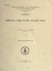 Cover of: Hydrography.: Wire-drag work on the Atlantic coast