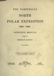 Cover of: The Norwegian North Polar Expedition, 1893-1896 by "Fram" Expedition (1st 1893-1896)
