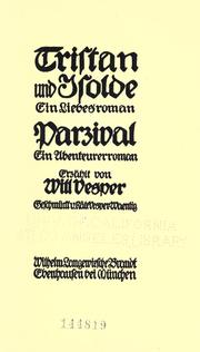 Cover of: Tristan und Isolde: ein Liebesroman ; Parzival : ein Abenteurerroman