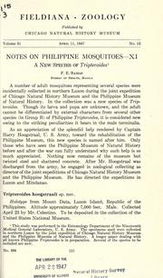 Cover of: A new species of Tripteroides. by Francisco E. Baisas
