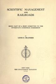 Scientific management and railroads by Louis Dembitz Brandeis