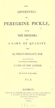 Cover of: The adventures of Peregrine Pickle by Tobias Smollett