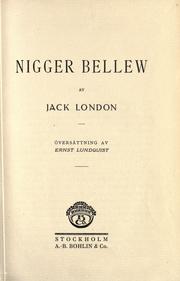 Cover of: Nigger Bellew by Jack London