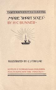 More "Short sixes" by H. C. Bunner