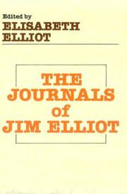 Cover of: Journals of Jim Elliot by Jim Elliot