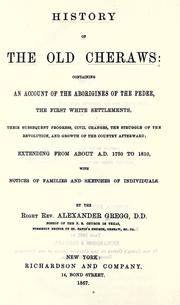 Cover of: History of the old Cheraws by Alexander Gregg