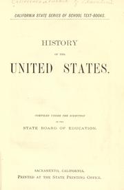 Cover of: History of the United States.