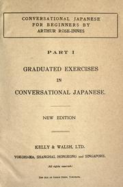Cover of: Conversational Japanese for beginners