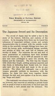 Cover of: The Japanese sword and its decoration by Helen Cowen Gunsaulus