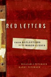 Cover of: Red letters: fresh reflections on the words of Jesus