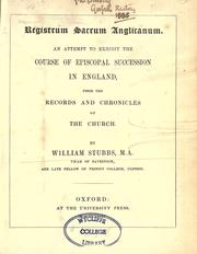 Cover of: Registrum sacrum Anglicanum by William Stubbs