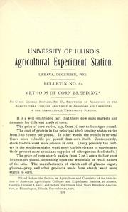 Cover of: Methods of corn breeding