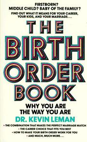 Cover of: Birth Order Book by Dr. Kevin Leman