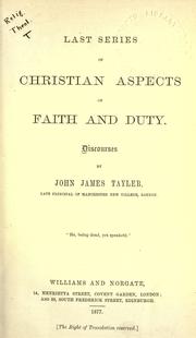 Cover of: Last series of Christian aspects of faith and duty.