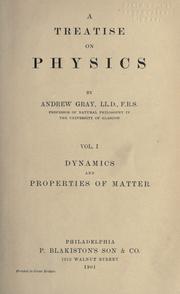 Cover of: treatise on physics