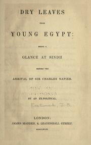 Cover of: Dry leaves from young Egypt ...