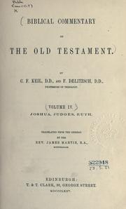Cover of: Biblical commentary on the Old Testament by Karl Friedrich Keil