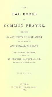 Cover of: The two books of common prayer by Church of England