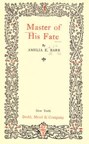 Cover of: Master of his fate