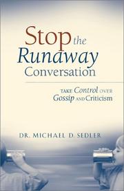 Cover of: Stop the runaway conversation by Michael D. Sedler