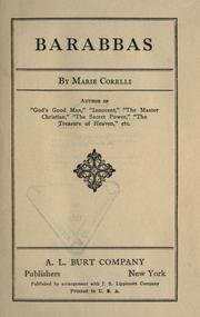 Barabbas by Marie Corelli, Mint Editions (bogus author)