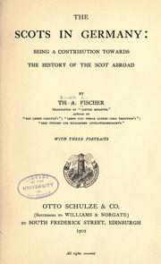 The Scots in Germany by Ernst Ludwig Fischer