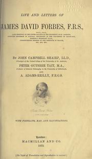 Cover of: Life and letters of James David Forbes ...
