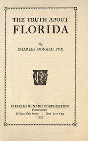Cover of: The truth about Florida
