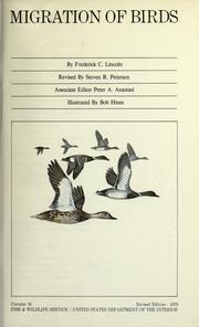 Cover of: Migration of birds. by Frederick Charles Lincoln