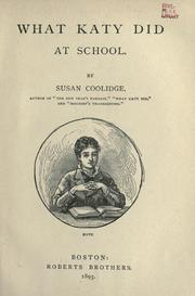 Cover of: What Katy did by Susan Coolidge